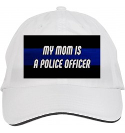 My MOM is A Police Officer Cop, Police Hat Adjustable Cap, DesA39 White $12.12 Baseball Caps