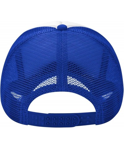 Hampton University Trucker Hats for Both Men and Women - Mesh Baseball Snapback Hats Blue $23.42 Baseball Caps