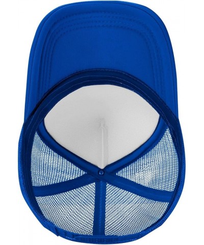 Hampton University Trucker Hats for Both Men and Women - Mesh Baseball Snapback Hats Blue $23.42 Baseball Caps