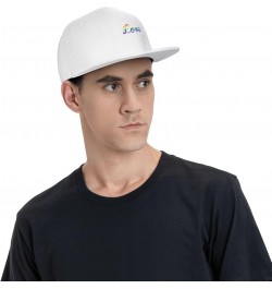 Love Gay Pride LGBT Trucker Hat Men Baseball Cap Women Dad Hat Sun Hat Adjustable Ponytail Hat Black White $9.69 Baseball Caps