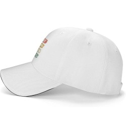 Eat Sleep Baseball Repeat Hat Funny Baseball Cap for Men Women Gift for Baseball Player Black White $11.00 Baseball Caps