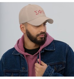 Sigma Phi Delta Fraternity Classic Dad Hat - Premium Chino Cotton Twill Cap Stone Sigma Phi Delta 2 $15.99 Baseball Caps