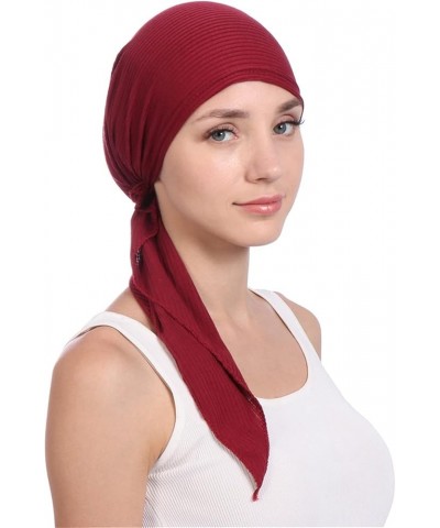 Chemo Cancer Headscarf Headwear Pre-Tied Bandana Hat Head Scarf Headwraps Lightweight Turban Cap for Women Hair A-red $7.36 R...