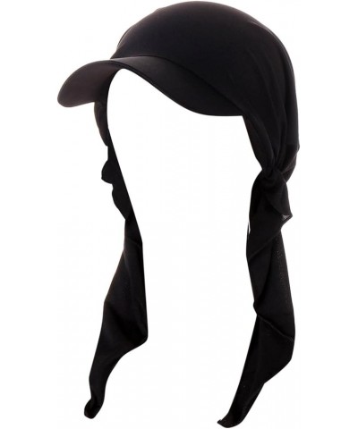 Baseball Hat Cap Hijab Shawl Simple Fabric Turban Summer Breathable Muslim Headscarf Hijab Cap for Women Men Black $5.34 Skul...