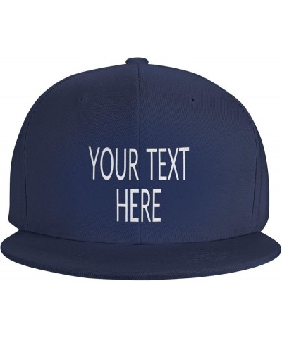 Custom Hat,Custom Photo Caps Your Custom Here,Custom Hat Design Your Own Classic Mens Womens Trucker Hats Navy Blue-1 $8.38 B...