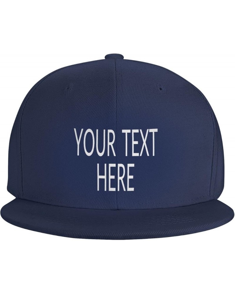 Custom Hat,Custom Photo Caps Your Custom Here,Custom Hat Design Your Own Classic Mens Womens Trucker Hats Navy Blue-1 $8.38 B...