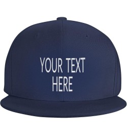 Custom Hat,Custom Photo Caps Your Custom Here,Custom Hat Design Your Own Classic Mens Womens Trucker Hats Navy Blue-1 $8.38 B...