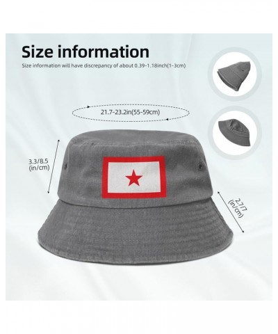 Bandera UNLF Bucket Hat for Women Men Summer Travel Sun Hat Outdoor Cap Funny Bucket Hats Gray $11.23 Bucket Hats