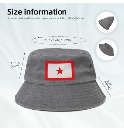 Bandera UNLF Bucket Hat for Women Men Summer Travel Sun Hat Outdoor Cap Funny Bucket Hats Gray $11.23 Bucket Hats