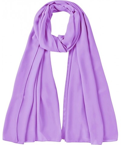 Premium Chiffon Hijab Head Scarf Shawl Wrap for Muslim Women Lightweight Lavender $7.64 Scarves