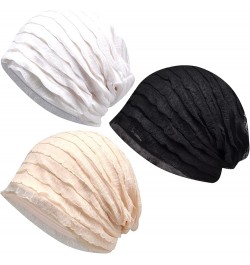 Women's Baggy Slouchy Chemo Sleep Beanie Hat Skull Cap Flower Yellow $9.35 Skullies & Beanies