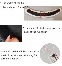 Faux Fur Collar Scarf for Women Men Black Fur Scarves Neck Warmer for Spring Fall Winter Jacket Beige Raccoon $9.44 Scarves