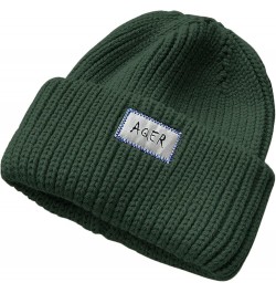 Baseball Game Outfit Knit Thick Warm Hat Hat Lined Baseball Caps Parks and Rec Hat Green $9.44 Baseball Caps