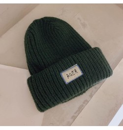 Baseball Game Outfit Knit Thick Warm Hat Hat Lined Baseball Caps Parks and Rec Hat Green $9.44 Baseball Caps