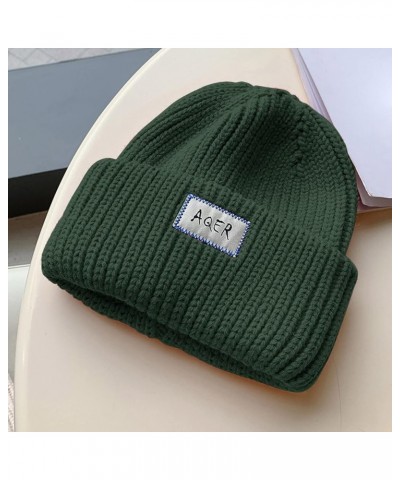 Baseball Game Outfit Knit Thick Warm Hat Hat Lined Baseball Caps Parks and Rec Hat Green $9.44 Baseball Caps