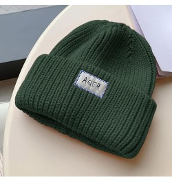 Baseball Game Outfit Knit Thick Warm Hat Hat Lined Baseball Caps Parks and Rec Hat Green $9.44 Baseball Caps