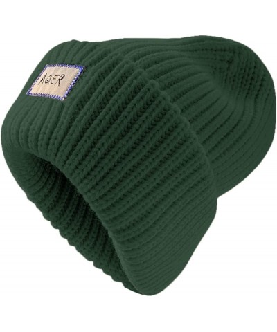 Baseball Game Outfit Knit Thick Warm Hat Hat Lined Baseball Caps Parks and Rec Hat Green $9.44 Baseball Caps