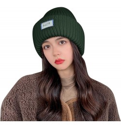 Baseball Game Outfit Knit Thick Warm Hat Hat Lined Baseball Caps Parks and Rec Hat Green $9.44 Baseball Caps