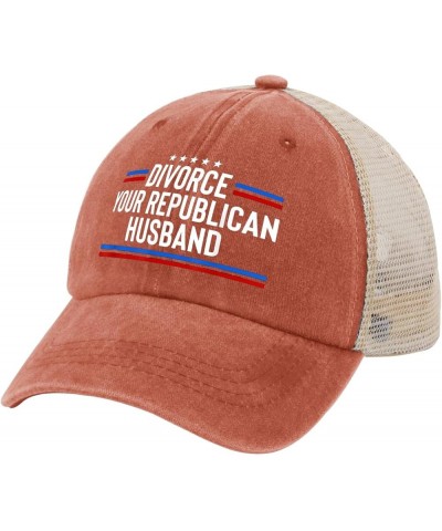 Divorce Your Republican Husband Hat Vote Hats for Mens Women AllBlack Baseball Hat Trucker Hats Outdoor Saffron $10.80 Cowboy...