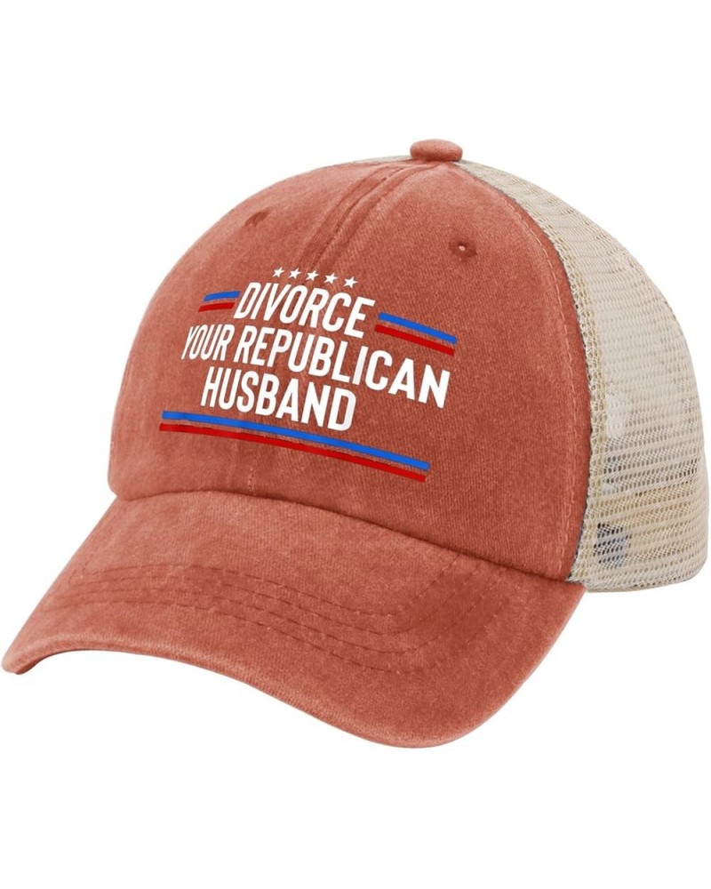 Divorce Your Republican Husband Hat Vote Hats for Mens Women AllBlack Baseball Hat Trucker Hats Outdoor Saffron $10.80 Cowboy...