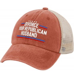 Divorce Your Republican Husband Hat Vote Hats for Mens Women AllBlack Baseball Hat Trucker Hats Outdoor Saffron $10.80 Cowboy...