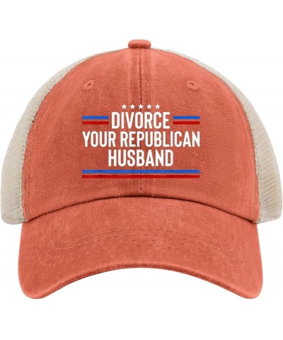 Divorce Your Republican Husband Hat Vote Hats for Mens Women AllBlack Baseball Hat Trucker Hats Outdoor Saffron $10.80 Cowboy...