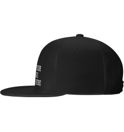 Custom Hat Your Design Here Add Your Name Text Logo Customized Made Flat Bill Hats Black $7.91 Baseball Caps