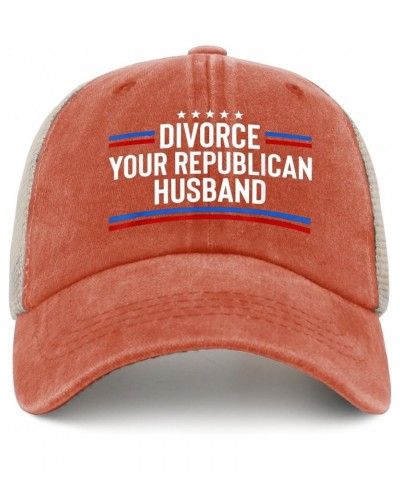 Divorce Your Republican Husband Hat Vote Hats for Mens Women AllBlack Baseball Hat Trucker Hats Outdoor Saffron $10.80 Cowboy...