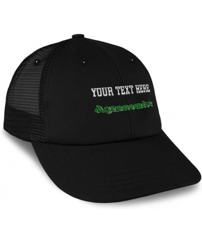 Custom Trucker Hat Baseball Cap Agronomist Production Cotton Soil Dad Hats for Men & Women Black Personalized Text Here $13.1...