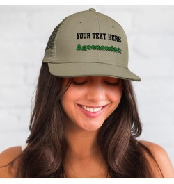 Custom Trucker Hat Baseball Cap Agronomist Production Cotton Soil Dad Hats for Men & Women Black Personalized Text Here $13.1...