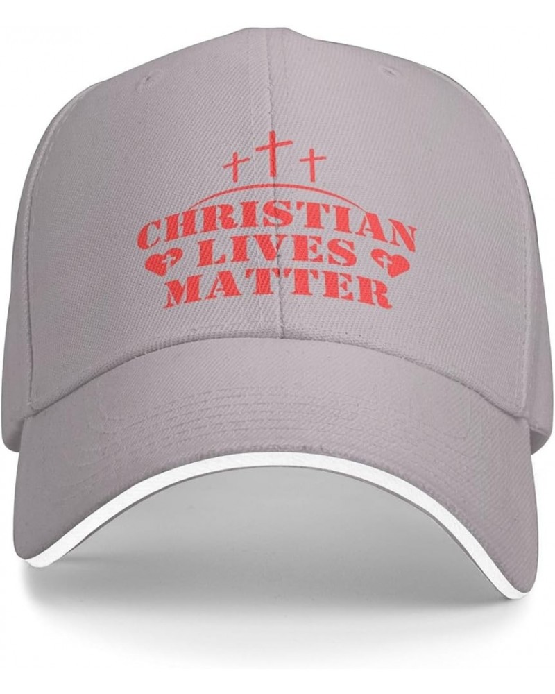 Christian Lives Matter Hat Easter Three Days Jesus Cross Christ 2024 Hat Men Women Trucker Hat Baseball Cap Gray $9.67 Baseba...