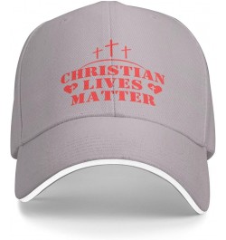 Christian Lives Matter Hat Easter Three Days Jesus Cross Christ 2024 Hat Men Women Trucker Hat Baseball Cap Gray $9.67 Baseba...