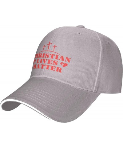 Christian Lives Matter Hat Easter Three Days Jesus Cross Christ 2024 Hat Men Women Trucker Hat Baseball Cap Gray $9.67 Baseba...