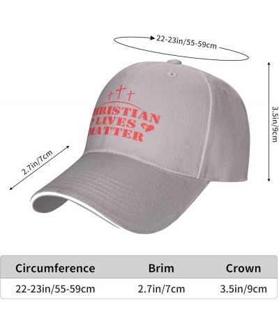 Christian Lives Matter Hat Easter Three Days Jesus Cross Christ 2024 Hat Men Women Trucker Hat Baseball Cap Gray $9.67 Baseba...