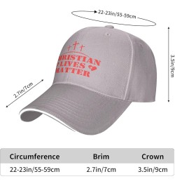 Christian Lives Matter Hat Easter Three Days Jesus Cross Christ 2024 Hat Men Women Trucker Hat Baseball Cap Gray $9.67 Baseba...