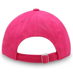 Peace Symbol Premium Dad Hat Embroidered Cotton Baseball Cap White Hot Pink $11.74 Baseball Caps