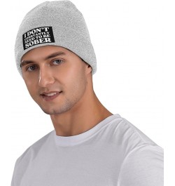 I Don't Constantly Need to BE Sober Beanie Men Women Warm Knit Hat Winter Cap Gray $11.21 Skullies & Beanies