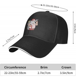 Tattoo Santa Baseball Cap Sandwich Brim Hats for Men Women Adjustable Caps Black $13.77 Baseball Caps