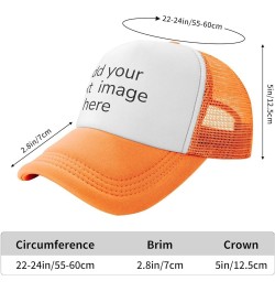 Funny Mesh Mens Trucker Hats Black Orange $12.38 Baseball Caps