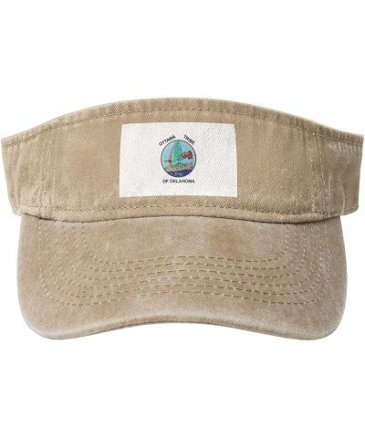 Bandera Ottawa Nation Sun Hat Sun Visor Hats for Women Men Baseball Cap Golf Hats Natural $12.07 Visors