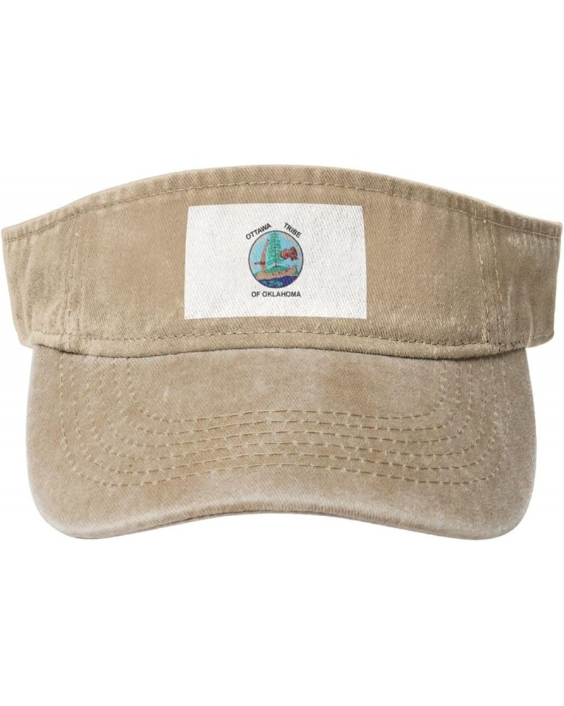 Bandera Ottawa Nation Sun Hat Sun Visor Hats for Women Men Baseball Cap Golf Hats Natural $12.07 Visors