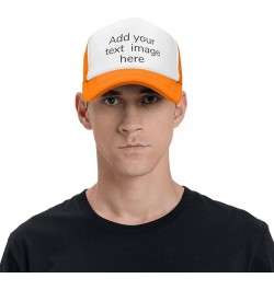 Funny Mesh Mens Trucker Hats Black Orange $12.38 Baseball Caps