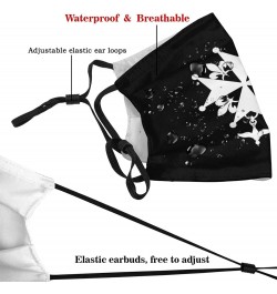 Huguenot Cross Face Mask Adjustable Breathable Balaclava with Filter Black $12.52 Balaclavas