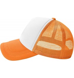 Funny Mesh Mens Trucker Hats Black Orange $12.38 Baseball Caps