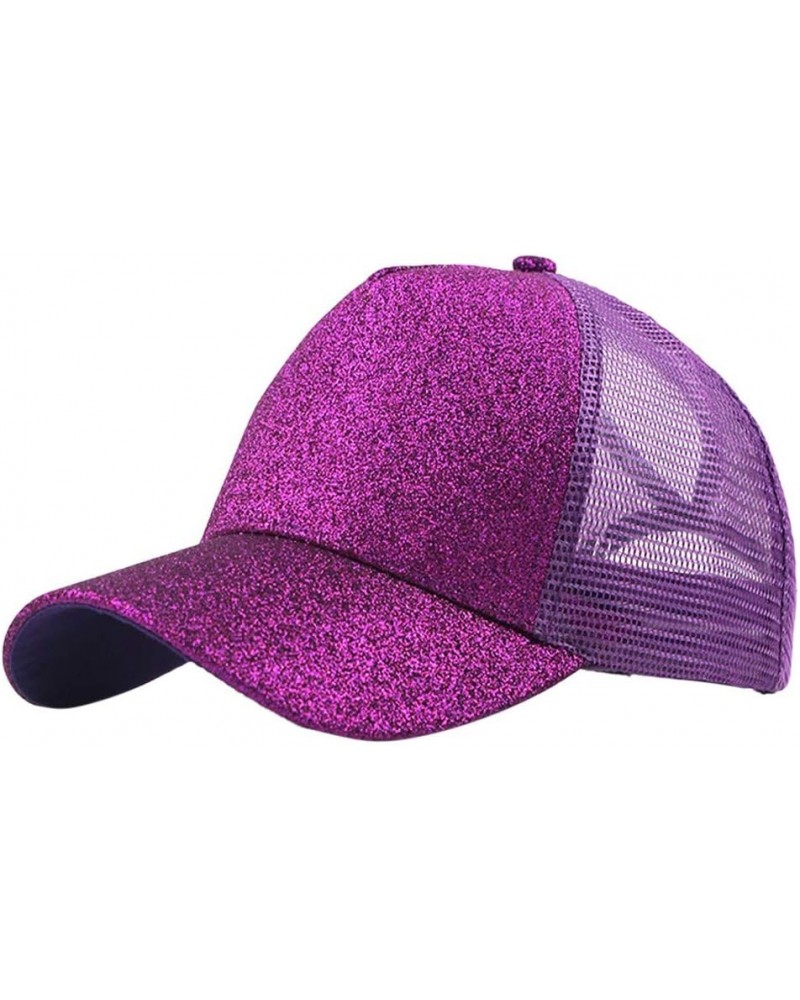 Baseball Cap,Snapback Trucker Hat for Men & Women Adjustable Hat Baseball Cap Independence Day Gifts Birthday Purple $6.30 Ba...