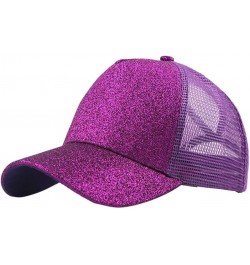 Baseball Cap,Snapback Trucker Hat for Men & Women Adjustable Hat Baseball Cap Independence Day Gifts Birthday Purple $6.30 Ba...