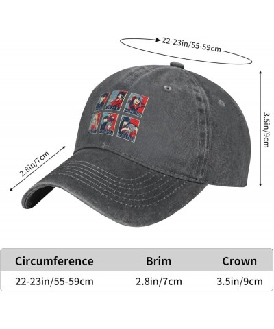 Toradoras Hat Cap Fashion Graphic Baseball Caps Adjustable Washed Denim Hat Men Women Casquette Black Deep Heather $11.22 Bas...