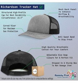 Custom Richardson Trucker Hat I (Love) Fencing Red Heart Hobbies Lovers Heather Grey Black Personalized Text Here $15.74 Base...