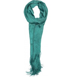 Saturday Night Sparkle Knit Shimmer Scarf Aquamarine $10.95 Scarves