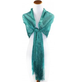 Saturday Night Sparkle Knit Shimmer Scarf Aquamarine $10.95 Scarves